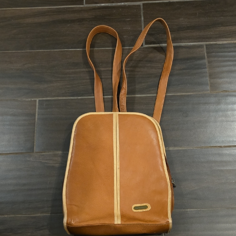 Brown Leather Backpack
